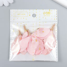 Декор для творчества текстиль Бутон, бутонов вишни, набор 6 шт., 6 см