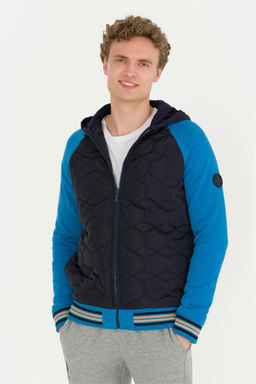 U. S. Polo Assn Мужской темно-синий вязаный кардиган с капюшоном - U.s. polo assn фото 8