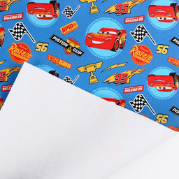 Цена за 10 шт. Бумага упаковочная глянцевая «Машинки», 70 × 100 см