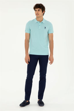 Футболка мужская U.S. Polo Assn цвета морской волны хлопок  фото 4