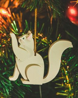 Новогодние украшения - Кошка сидящая 1013