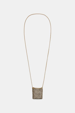 RHINESTONE BAG NECKLACE - Zara фото 2