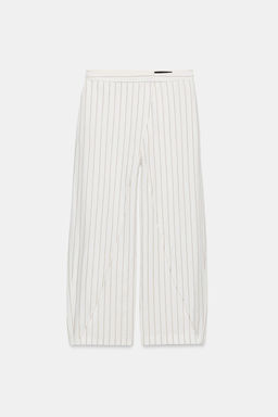 PANTAL?N PAREO RAYA CON LINO ZW COLLECTION / rayas
