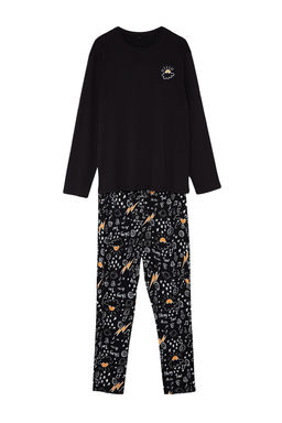 TRENDYOL MAN Erkek Haki Regular Fit Nak?sl? Orme %100 Pamuk Pijama Tak?m? TMNAW24PT00025 - Trendyolmilla фото 9