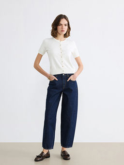 Barrel Fit Kad?n Jean Pantolon