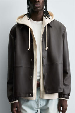 FAUX LEATHER JACKET