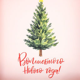 Цена за 5 шт. Коробка для макарун «Волшебного Нового года!», тиснение на крышке, 12×12×3.5 см