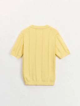 Джемпер поло фактурной вязки ZR2605043306-133 / Zarina