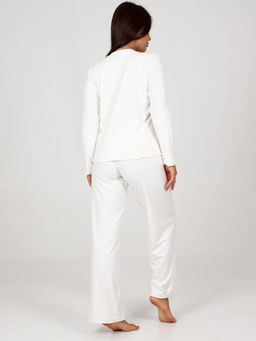 454 Пижама женская брюки (Молочный) - А-дина фото 5