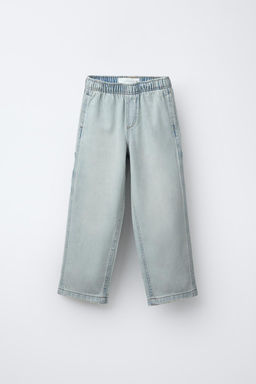 WORN-EFFECT CARPENTER JEANS