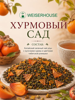 Хурмовый сад Зеленый ароматизированный чай WEISERHOUSE