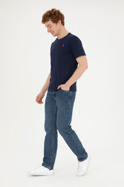 Мужская темно-синяя базовая футболка - U.s. polo assn фото 4