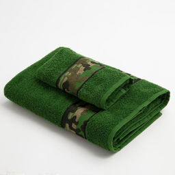 Полотенце махровое Love Life Милитари 30?60 см, цв. хаки, 100% хлопок, 360 г/м?