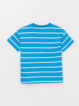 Bisiklet Yaka K?sa Kollu ?izgili Erkek Bebek Ti??rt - Waikiki фото 2