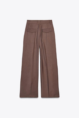 DOUBLE PLEAT TROUSERS WITH FLAPS - Zara фото 11