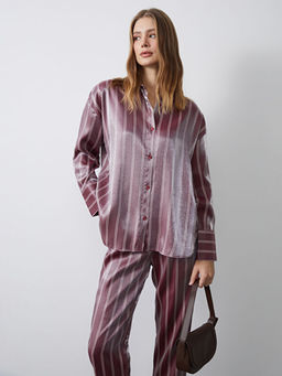 ?izgili Saten Kad?n G?mlek