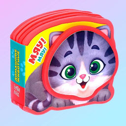 Набор мягких книжек-малышек EVA Весёлые зверята, 4 шт по 10 стр. - Буква-ленд фото 8