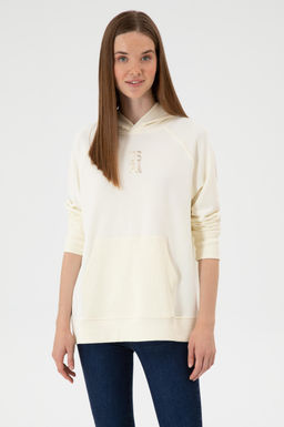 Kad_n BEYAZ Sweatshirt Sepette S_rpriz _ndirim