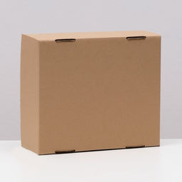 Цена за 5 шт. Коробка сборная, крышка-дно, бурая 25 х 21 х 10 см