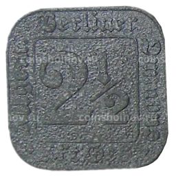 Монета 2.5 пфеннига 1916 года Германия Нотгельд Берлин