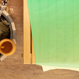 Простыня вафельная для бани Экономь и Я Радуга 150х180 см, 100% хлопок, 200 г/м2  фото 2