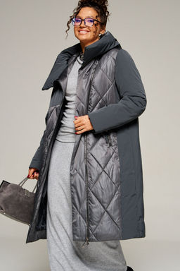 Пальто Beautiful Free 8023 графит