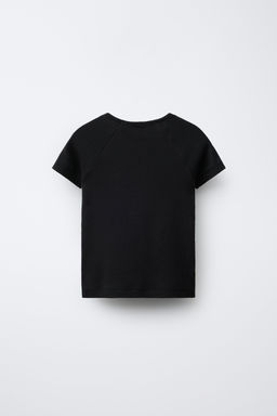 CAMISETA MANGA RANGL?N CON MODAL / Antracita oscuro - Zara фото 2