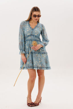 Платье ANELLI 1830 аквамарин  фото 2