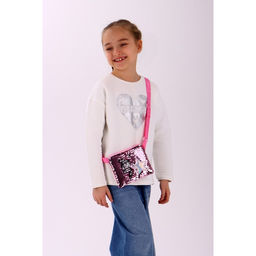 Сумка детская с пайетками Звёздочка на молнии, цвет розовый, 17,5х0,5х14,5 см - NAZAMOK KIDS фото 7