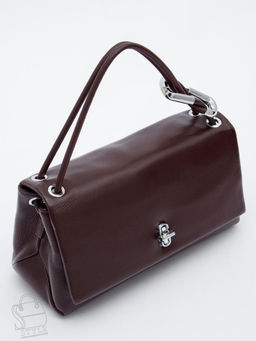 Сумка женская кожаная 8067Q wine red Polina&Eiterou