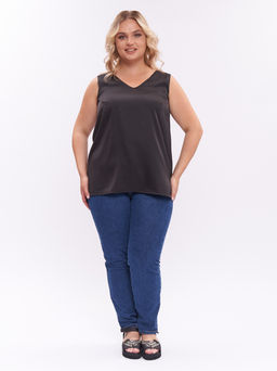Топ атласный MT10237BLK01 - Артесса фото 2