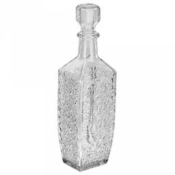 Графин-штоф стеклянный "Барский" 0,5л, 7,3х6х26,5см (Россия)