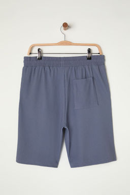 Indigo Oversize/Genis Kesim Dokulu K?r?smaz Ottoman Sort TMNSS24SR00037