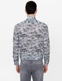 Haki Slim Fit Uzun Kollu G_mlek - Pierre cardin фото 4