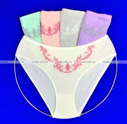 Цена за 5 шт. Трусы женские Турция большие размеры арт. 28192 4XL (52-54)