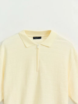 Футболка поло на молнии / Zarina  фото 9