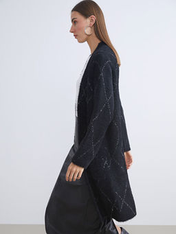 ?al Yaka Desenli Kad?n Triko H?rka