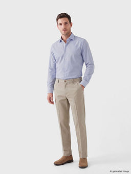 Рубашка мужская Slim Fit в клетку