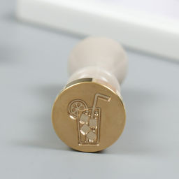 Печать для сургуча с пластиковой ручкой «Лимонад», 2.5×2.5 см