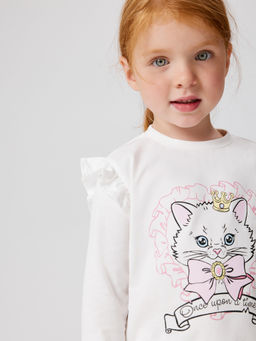 ACOOLA / Набор детский для девочек ((1)джемпер и (2)брюки) Bemmi белый фото 5