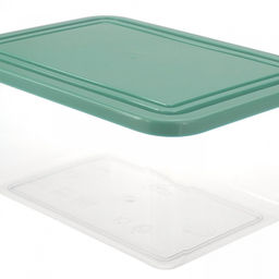 Контейнер для продуктов пластмассовый 0,8л, 11х7х15см, фисташковый, подходит для СВЧ (Россия)