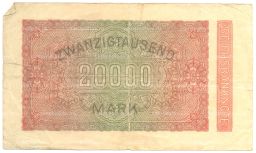 20000 марок 1923 года Германия