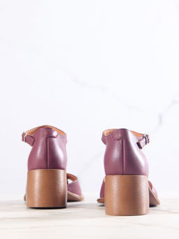 Босоножки 5033.23663br.Гнилая вишня+коричневый