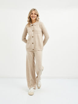 кардиган женский бежевый из шерсти - Glenfield фото 3