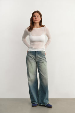 Лонгслив из трикотажа приталенного силуэта - Mollis фото 2