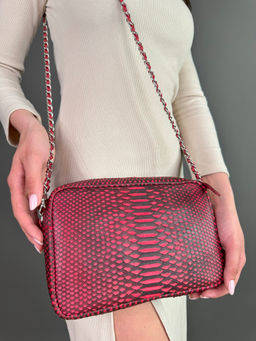 Сумка женская из кожи питона