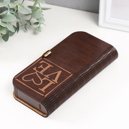 Шкатулка-купюрница Love, подарочная, 17×8.5×3.5 см, МИКС