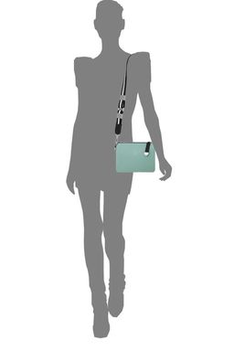 Сумка женская Ц-437.1 ментол+светло-серый - Protege фото 4