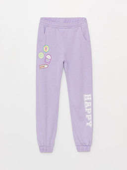 Beli Lastikli Bask?l? K?z ?ocuk Jogger E?ofman Alt?
