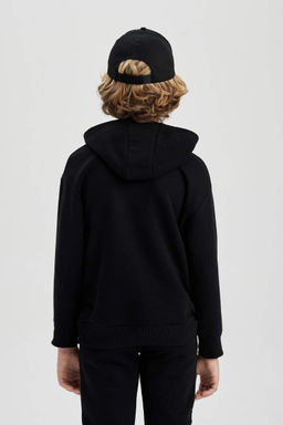 Толстовка оверсайз с капюшоном и принтом для мальчиков - Defacto фото 10